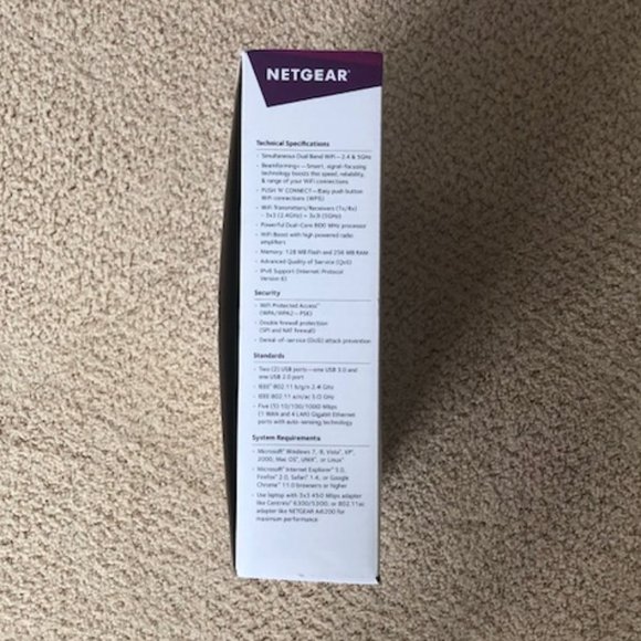 Net Gear R6300 V2 Smart WiFi Wireless Router AC1750 - Picture 4 of 9